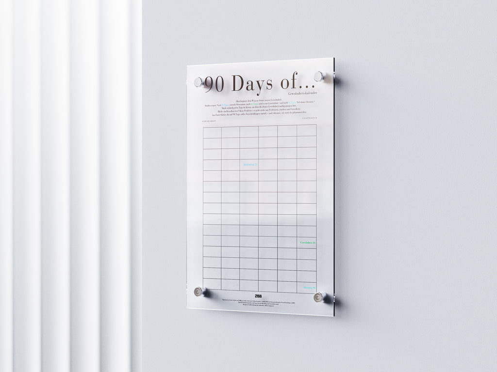 90 Days of... – Acryl-Gewohnheitskalender